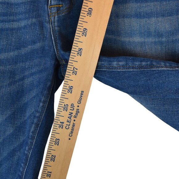 HUDSON Krista Super Skinny Jeans 29 Blue Mid Rise Distressed Wash Stretch Denim - Picture 8 of 10